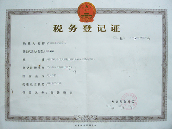 税务登记证
