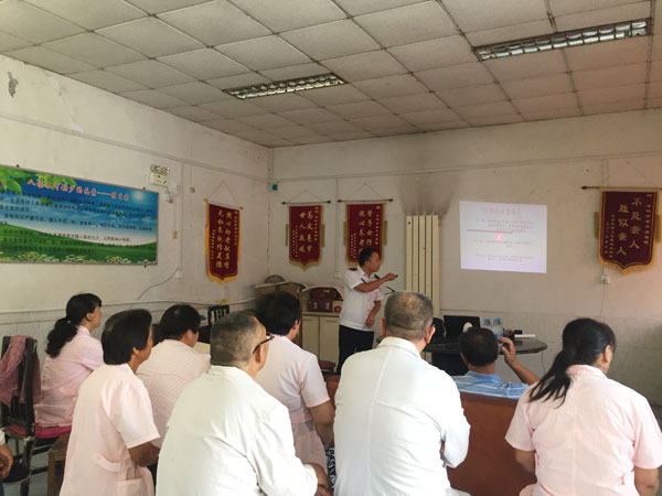 2019.7.19市防火办来院消防安全培训